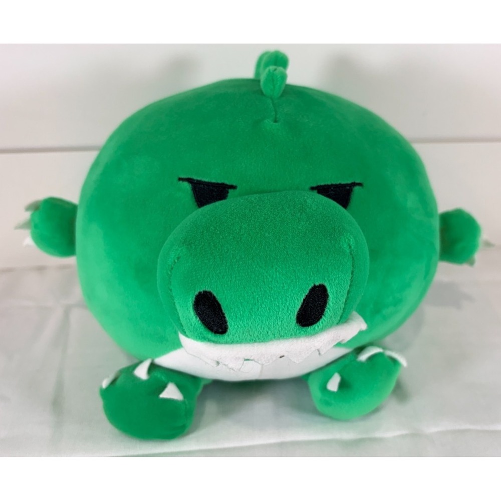 Pig Dino Plush Toy Soft Green Stuffed Animal Round‎ Playroom Decor